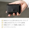 Greole Money Clip with Coin Purse, Made in Japan, Leather,