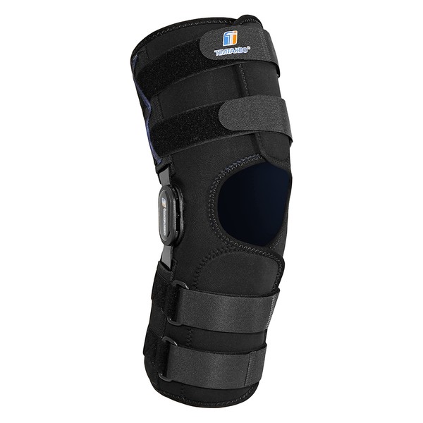 Hinged Knee Brace with Side Stabilizers, Upgraded Knee Support for