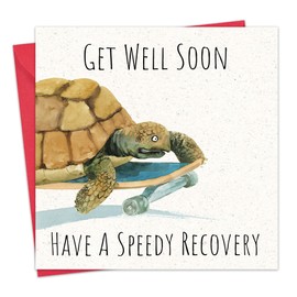Twizler Get Well Soon Card - Speedy Recovery - Funny Get Well Card for Men Women Him Her Male Female Adult