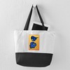 CafePress Abstract Calla Lilies In Blue And Gold Zipper Tote