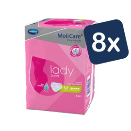 MoliCare Premium lady pants, discreet use for incontinence especially for women, aloe vera, 5 drops, size M, 8 x 8 pieces
