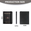 Ethlomoer RFID Blocking PU Leather Passport Holder with Card Slot