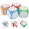 SEWACC 4pcs Dry Erase Blocks Foam Blank Dice Write On