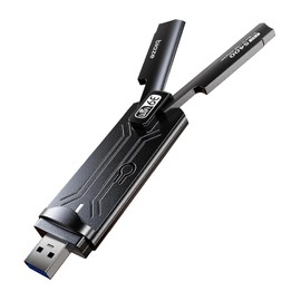 Adaptador inalámbrico WiFi 6E de 5400 Mbps USB 3.0 - Adaptador WiFi de doble banda para PC y portátil, tarjeta de red WiFi 6E Plug and Play con antena externa (WiFi6E 5400Mbps)