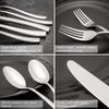 Kelenfer Silverware Set Flatware Set Hand Forged Stainless Steel Cutlery