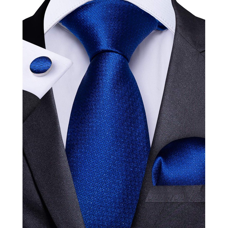 DiBanGu Solid Tie - Conjunto de corbata y pañuelo de