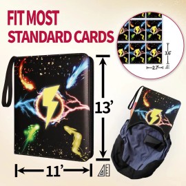 Jumbo Pokémon Card Binder 9-Pockets Trading Card Binder Jumbo 1080 Pockets