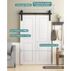 TITECK 36'' Bifold Barn Door Hardware Kit, 3ft Side Mount