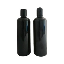 HOPEMOB 10 Piezas Envase Negro Jefferson Pet 500 Ml C Tapa Disk top Rellenable Cosméticos Hogar Crema Botella Shampoo Disc top Tapa de Disco Superior Botellas de Viaje (it-483)