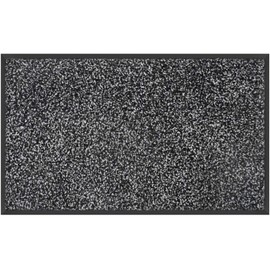 Mibao Dirt Trapper Door Mat for Indoor&Outdoor, 48" x 72", Grey Black,Washable Barrier Door Mat, Heavy Duty Non-Slip Entrance Rug Shoes Scraper, Super Absorbent Front Door Mat Carpet