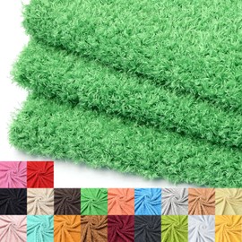 Surf turtle Faux Fur Fabric for Pet Furniture - DIY Dog Bed,Cat Cave,and Fluffy Blanket Material 36''x59'' (Green, 1 Yard)