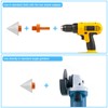 Lawei 3PCS Diamond Beveling Chamfer Bits Set, Tile Cone Grinder