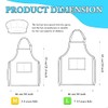 TOPWAYS Kids Apron and Chef Hat Set, kids Aprons for