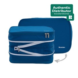 Branden Compression Packing Cube, X-Large, Blue | Travel Essentials l Luggage Organizer l Self Compression Organizer for Travel l Overnight Trip, Road Trip, Beach, Cruise