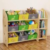 yoopin Toy Storage Organizer with 3 Shelves and 9 Bins,