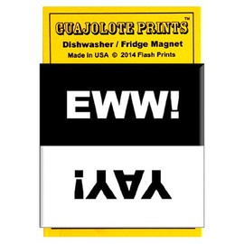 Clean Dirty Dishwasher Magnet Sign Indicator - Funny Cute Yay Eww Novelty Gift for Kitchen
