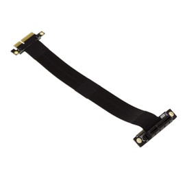 KALEA-INFORMATIQUE Riser Expansion Mat for PCI Express x4 Connection to PCIe x4 Connector with PCIe 3.0 Compatible Shielded Flexible Ribbon Cables Total Length 23cm