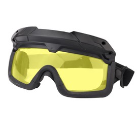 ATAIRSOFT Tactical Anti Fog Safety Protection 2 Modes Goggles Glasses for Airsoft Hiking Paintball Hunting Yellow lenses