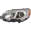 Left Driver Side Halogen Headlight Assembly - with Chrome Bezel