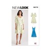 New Look Misses Dress Sewing Pattern, Multicolor