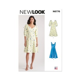New Look Misses Dress Sewing Pattern, Multicolor