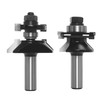 SICWOOD 2pcs V-Joint Tongue & Groove Bit Set 1/2 Shank,