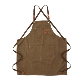 bh life Apron, Fashionable, Work Apron, Denim, Large Sizes, Just Put On, Women's, Men's, Adult Outdoors, Camping, Large Type, Tool Pocket, Barbecue, Work Clothes, Cotton, Cafe Apron, Braun