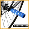 Partuto 4pcs BMX MTB Bike Rear Foot Pegs Footrests Blue