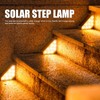 Solar Step Lamp Warm Light Button Light Sensor Control IP67