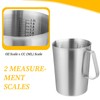 Stainless Steel Measuring Cup with Handle and Pour Lip, 2000ml