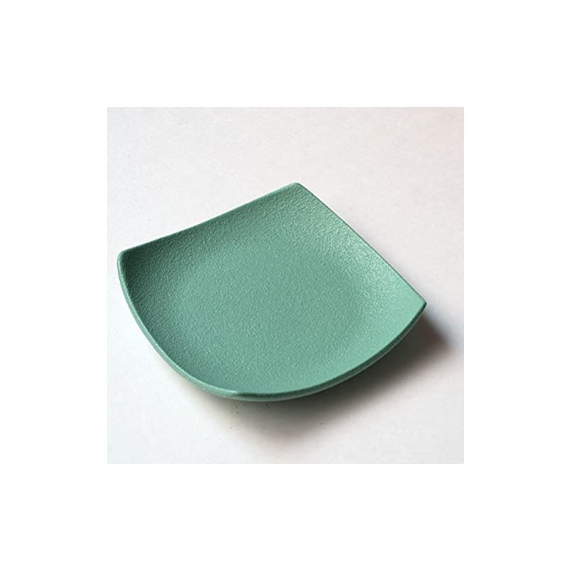 Ceramic Tea Holder (Square, Light Green) W 3.4 x H