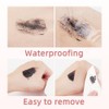 Mascara Mascara with Small Precision Brush for Fine Short Eyelashes,