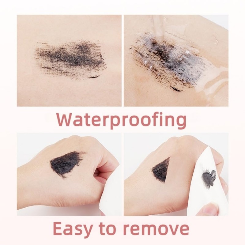 Mascara Mascara with Small Precision Brush for Fine Short Eyelashes,