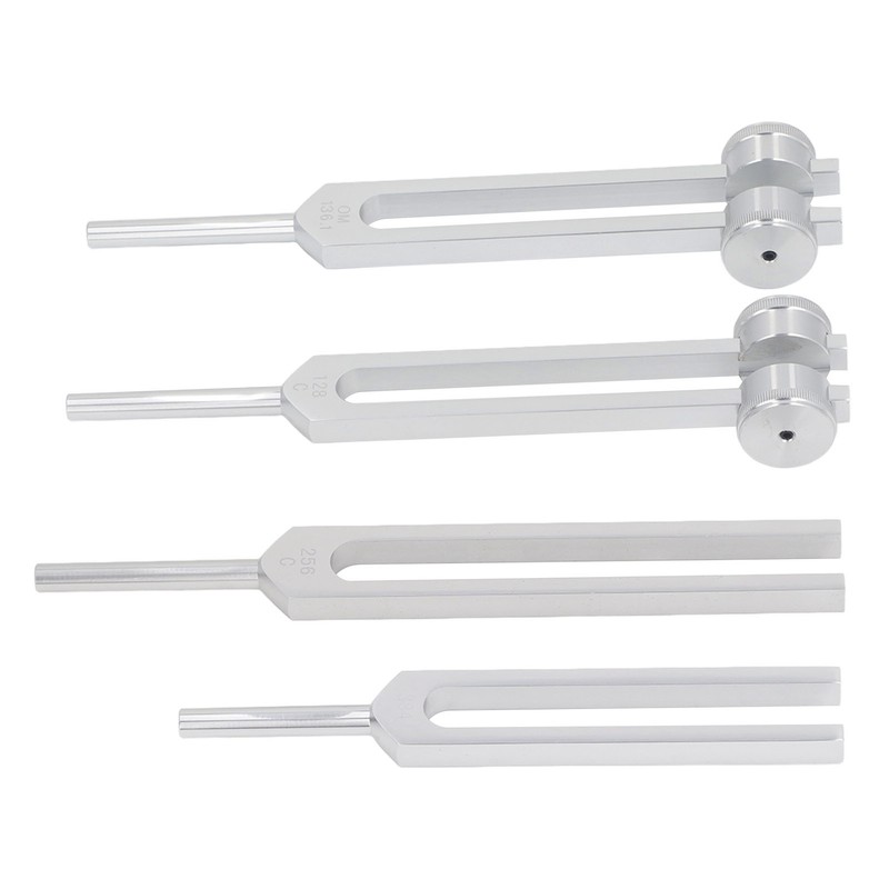 Resonance Tuning Forks Healing Set C128Hz 384Hz C256Hz OM136.1Hz Weighted