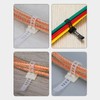100Pcs Adhesive Cable Management Clips Adjustable Nylon Strap Ties Wire