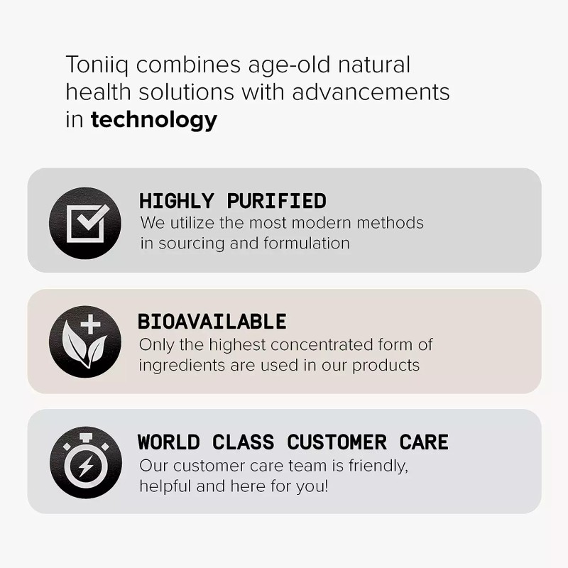 Toniiq Resveratrol Capsules - 98% Trans-Resverat