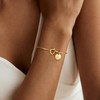 M MOOHAM Gold Bracelets for Women - Initial Tie the