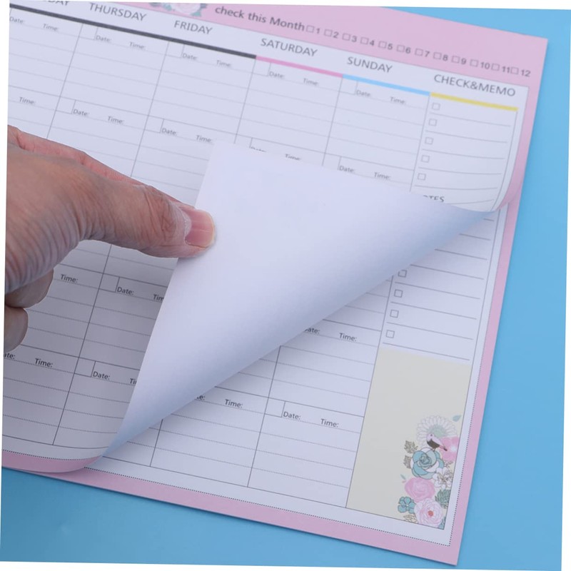 DIYEAH 20 Hojas planificador mensual calendars bloc de programación semanal
