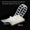 20PCS Adhesive Backed Wire Clip Cable Clamp Adjustable Fixed Tie