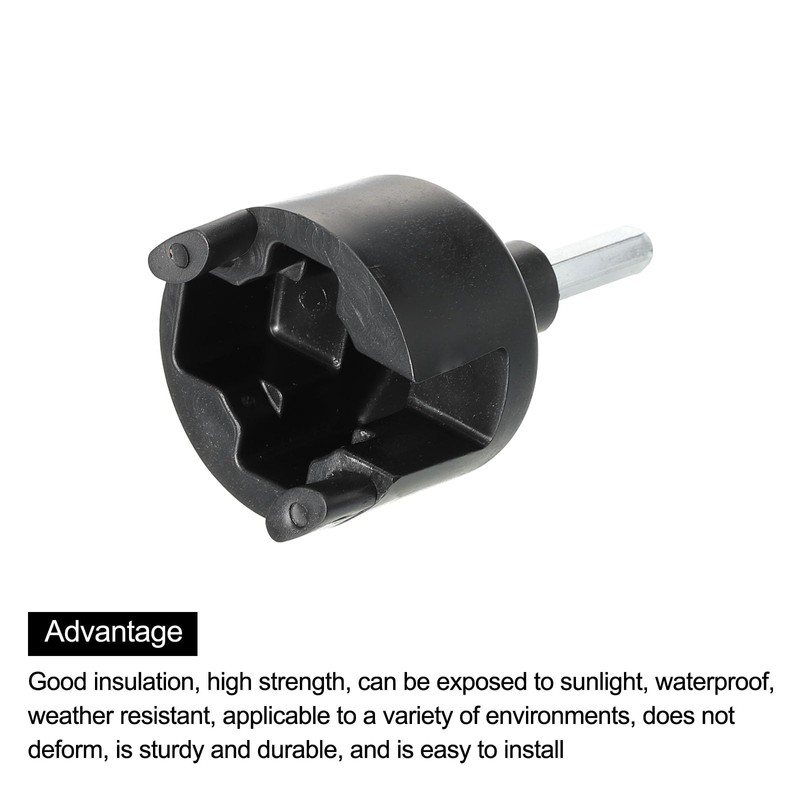 PATIKIL Electric Fence Insulator Screw-in Ring Insulator Wood Post Insulator