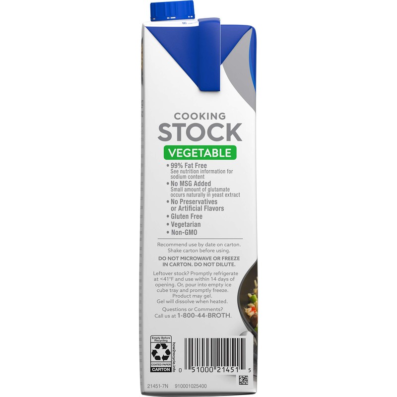 Swanson Vegetable Cooking Stock, 32 oz. Carton (Pack of 12)