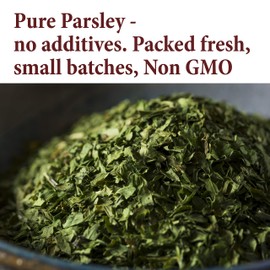 The Spice Way Parsley Flakes - Burst of Freshness in Every Dish! (1 oz) Dried Chopped Leaf - Non -GMO & Vegan-Friendly
