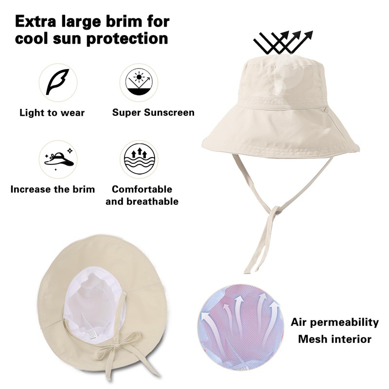 Shyllin Women's Sun Hat, beige, 60
