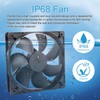ALMOCN 2PCS 120mm Computer Fan 12V Case Cooling Fan 2