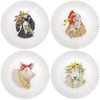 Mary Lake-Thompson Farmhouse Animals 7-1/2" Melamine Snack Dessert Appetizer Plates,