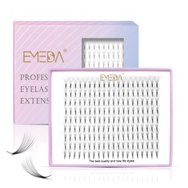 EMEDA 180 Fans Premade Fans Eyelash Extensions Thin Base 10D Stable D Curl Pointy Base Premade Lash Extensions Fans Pre Fanned Volume Lash Extensions (10D 0.07 D 8-14mm)