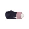 Lassox Cotton Linen Socks, Sneakers, navy/pink, M