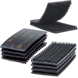 Dual Lock Fastener 1in x 2in 8pcs Reclosable Interlocking Tape Heavy Duty Adhesive Hook Lock Sticky Back Mushroom Mounting Tape Black Color for Indoor and Outdoor