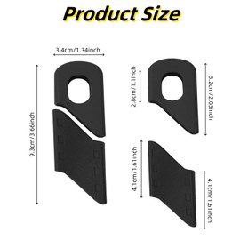 ZIANTENNY 1 Set Bike Crank Arm Protector MTB Crankset Cover Silicone Rubber Cranksets for Bicycle