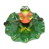 Simulation Resin Floating Lotus Leaf Frogs Ornament Fish Pond Fountain